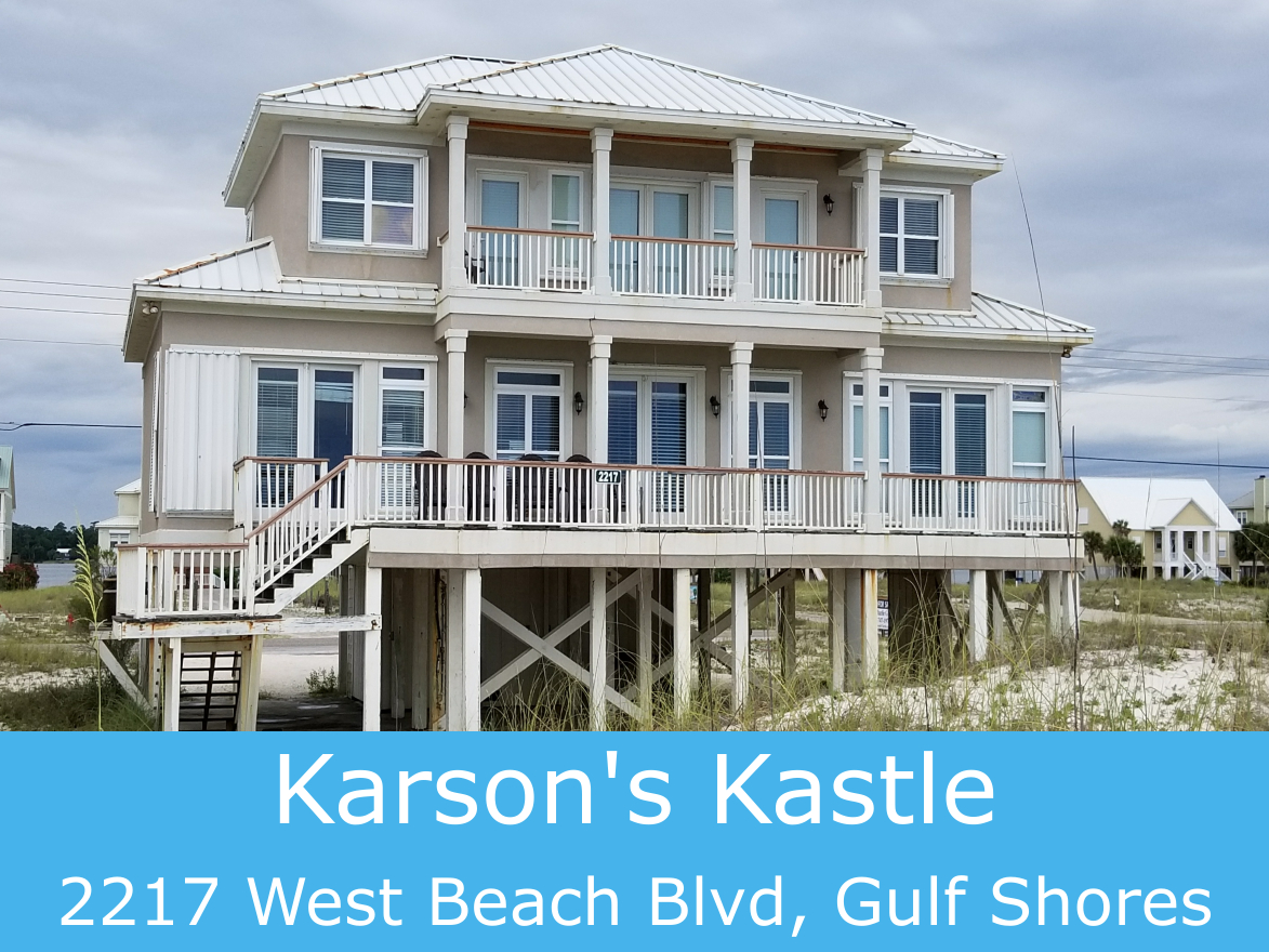 Karson’s Kastle West Beach Gulf Shores